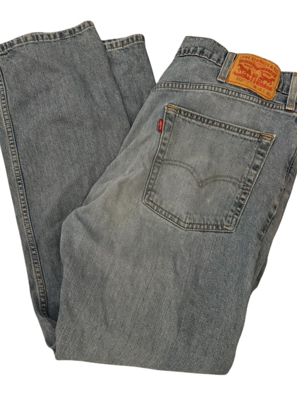 ✔️Levi's 501 Men’s Classic Light Wash Denim Jeans | 38x30